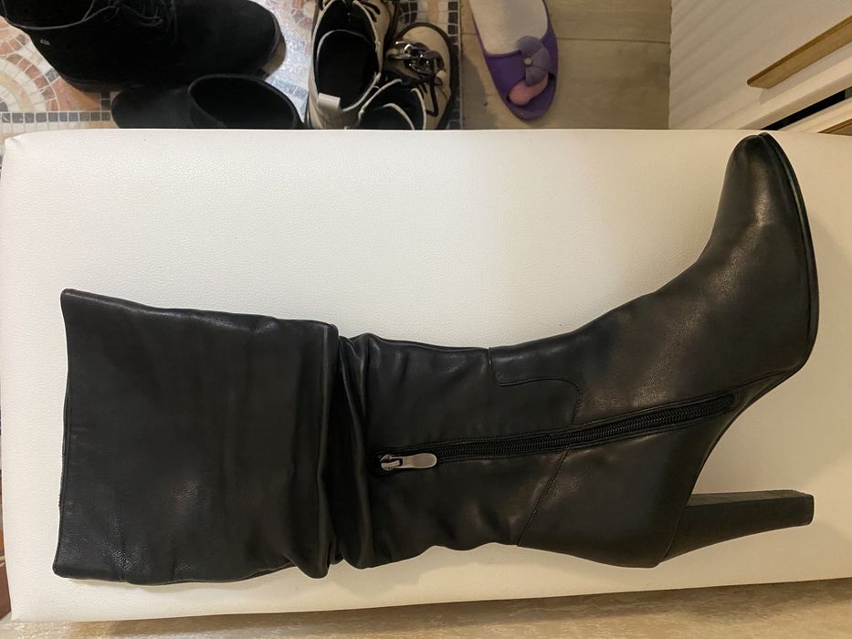 Кожанные сапоги