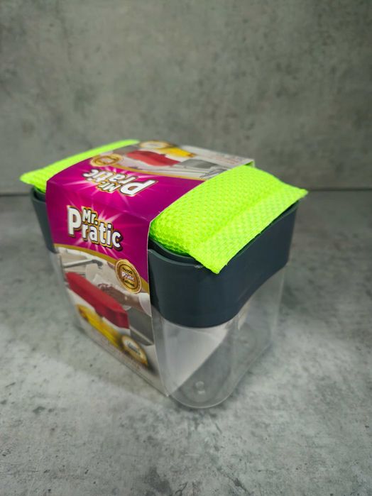 Dozator detergent vase cu burete – Mr. Pratic, rezervor integrat