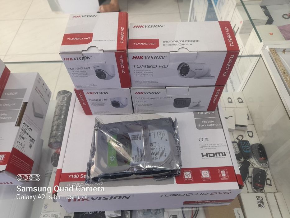 Aksiya 4tasi birda analigviy kamera, Hikvision камера ак