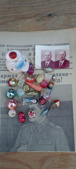 Ёлочные игрушки винтаж ретро антураж