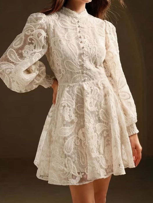 Рокля - бижу кремав