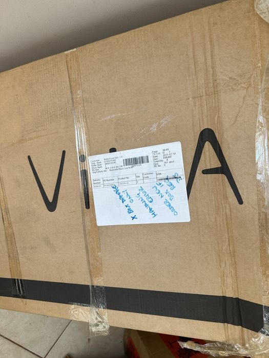 Cadru wc Vitra negru sticla premium la cutie