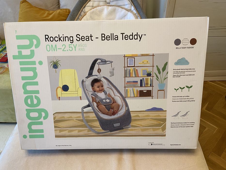 Люлка шезлонг Inguenity Bella Teddy