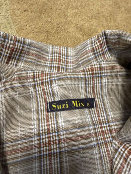 Пиджак в клетку размер 42-44