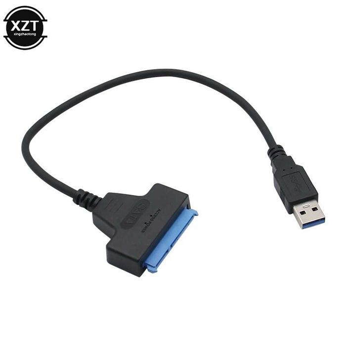 Кабел адаптор USB 3.0 / 22 pin SATA за 2,5 HDD SSD за лаптоп компютър