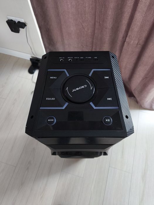 Акумулаторна караоке тонколона Crown GTB-12086BUF