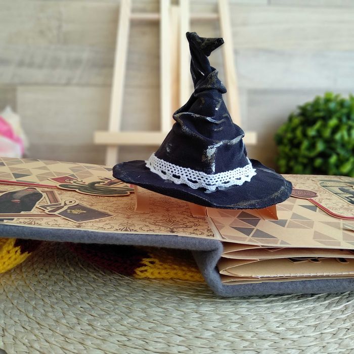 Ръчно изработен скрапбук албум Хари Потър с триизмерни фигури