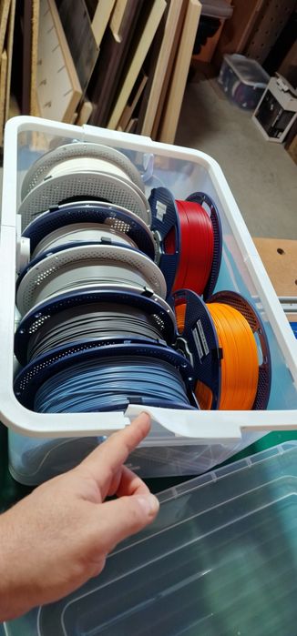 Cutii etans depozitare filamente imprimante 3d, cu garnituri din TPU Bambu Lab