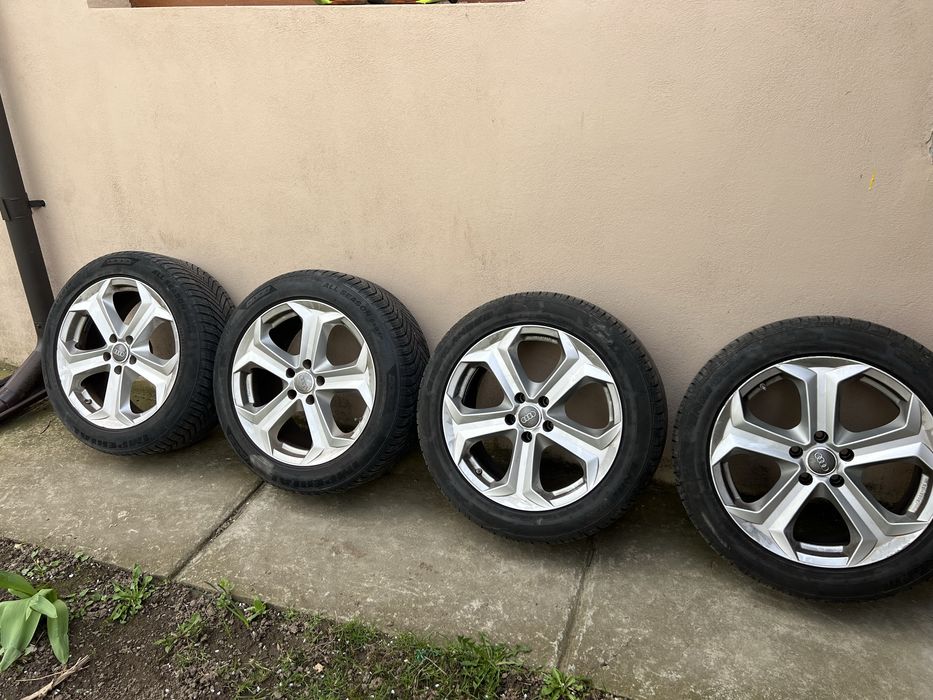 Jante audi 5x112 R18 + cauciucuri all season