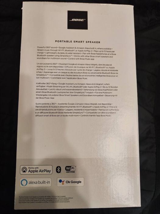 Bose portable Smart speaker boxa portabila