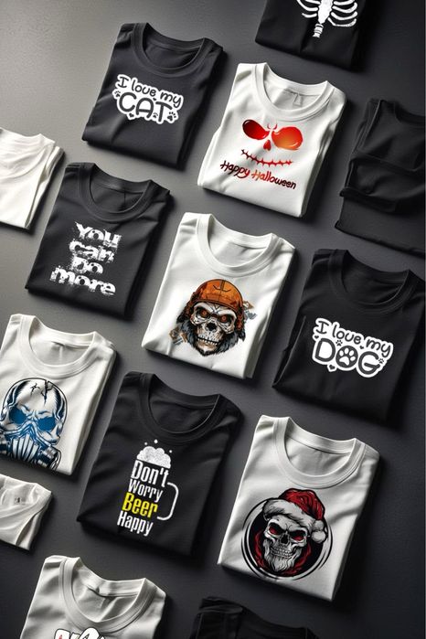 ДТФ печать на одежде от 1шт быстро, Лого и брендирование