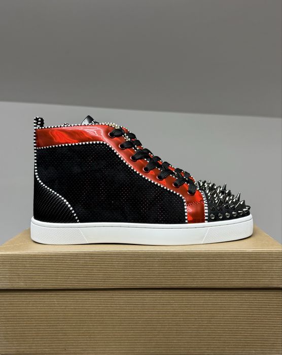 Christian Louboutin High Oralato Red Black
