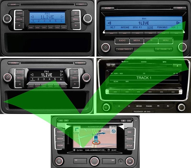 Interfata Adaptor Bluetooth Vw, Audi, Skoda (nu aux).