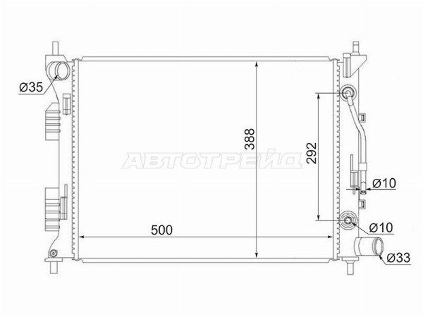 Радиатор Kia Rio