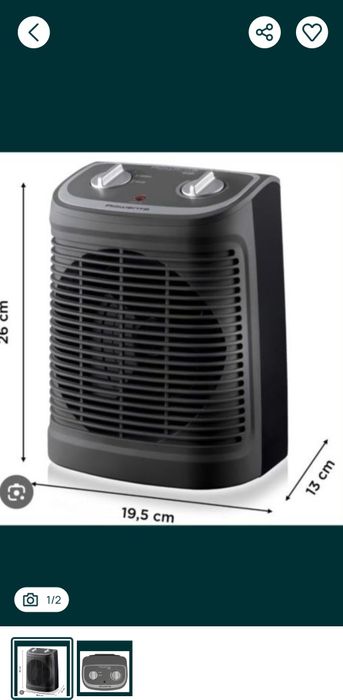 Aeroterma Rowenta Instant Comfort Compact SO2330, 2400 W
