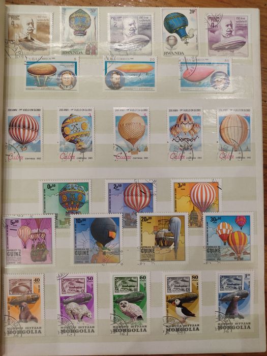 Почтовые марки. Альбом "Транспорт".