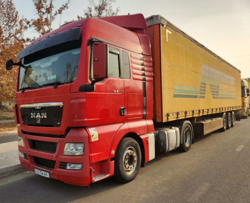 MAN tgx 440 евро 5, Ман тгх440, прицеп БЕРГЕР 96КУБ