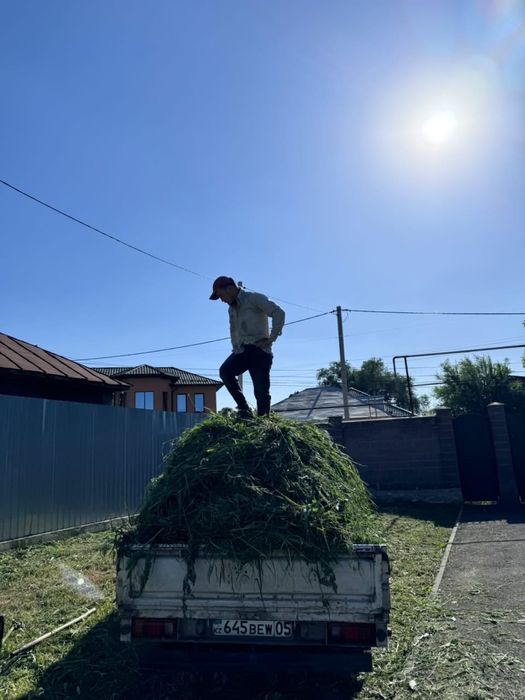 Покос травы очистка участка