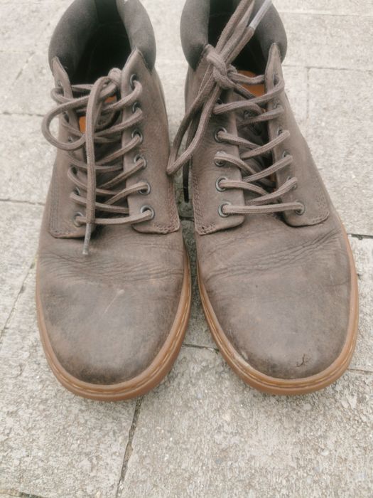 Ghete iarna Timberland boots bărbați piele Nubuk maro cu siret