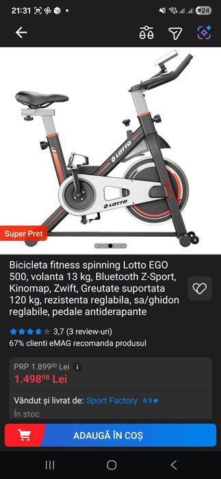 Bicicleta fitness
