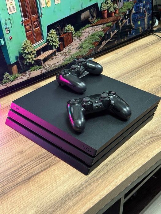 Sony PlayStation 4 Pro 1Tb, 2 геймпада, 10 игр в подарок