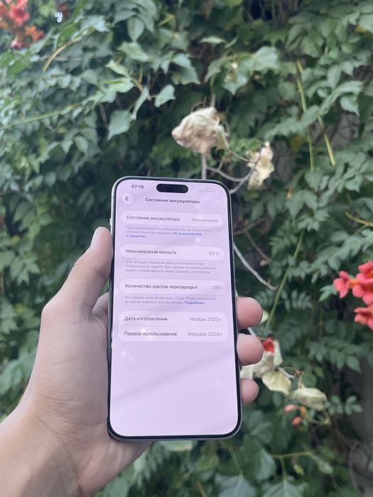 Iphone 15 pro max 256gb 93%