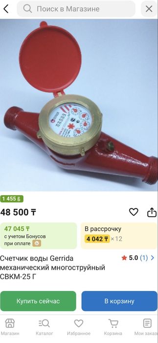 Счетчик воды Gerrida