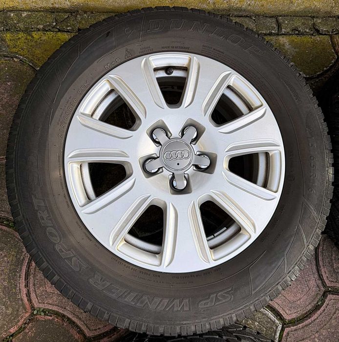 Set de 4 roti cu jante originale AUDI Q3 / VW TIGUAN + 215 65 16 M+S