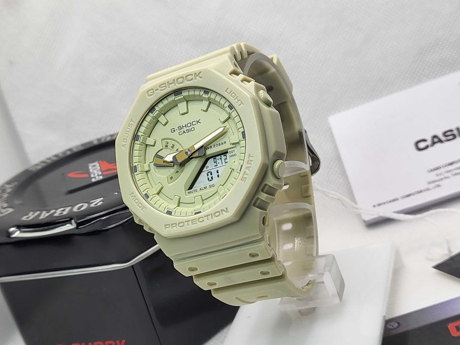 Ceas Sport Casio g shock gma-s2100ba-3aer Neon green, Nou,Garantie 2 ani
