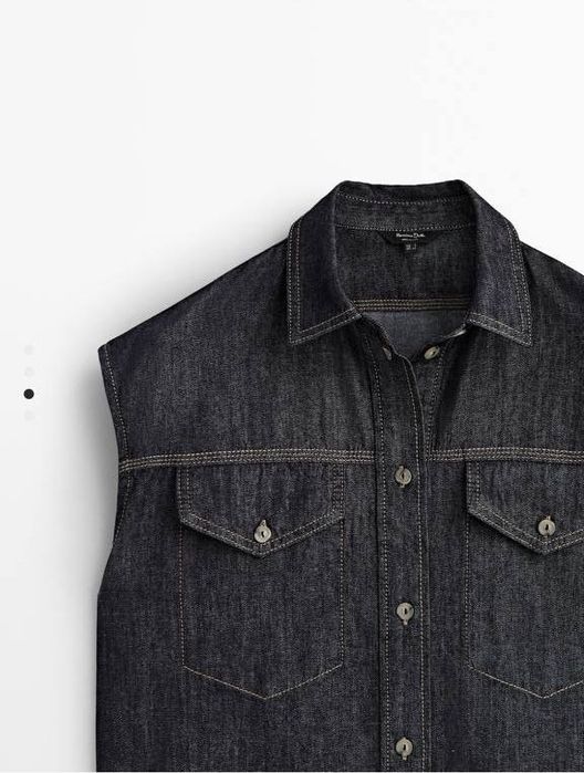 Джинсовая рубашка Massimo dutti