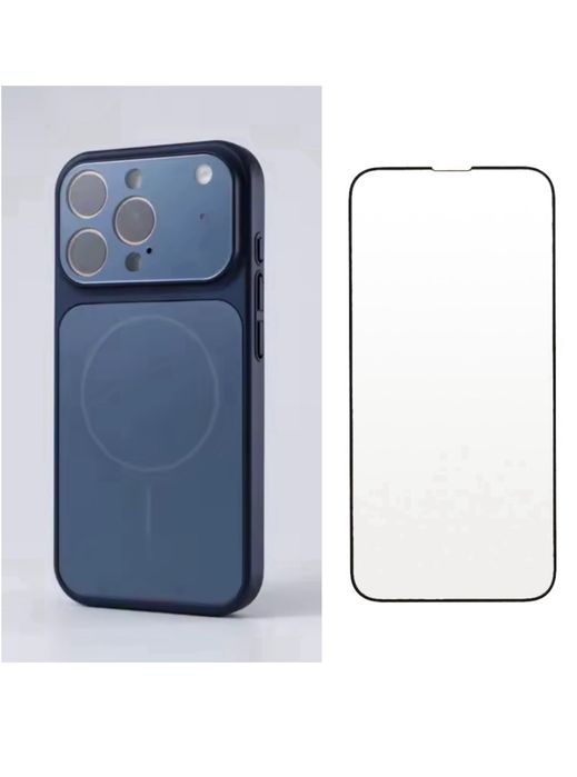 Husa Magsafe Glass + Folie Sticla Curbata Iphone 16/16 PRO/16 PRO MAX