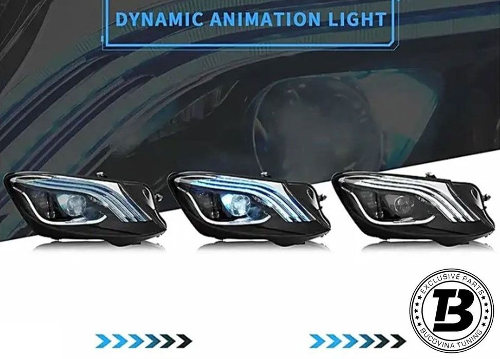 Faruri FULL LED compatibile cu Mercedes S Class W222 Facelift Design