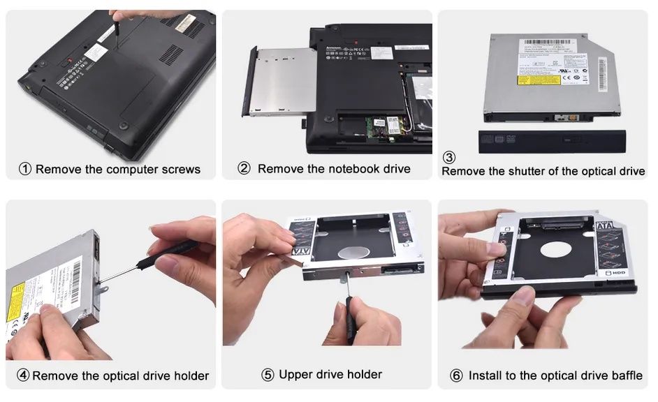 Caddy 9.5 и 12.7 мм. 2.5'' SSD HDD Преходник Кади ,  за хард диск