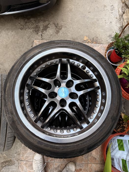 Продавам комплект алуминиеви джанти Rondell 17” с летни гуми Continental