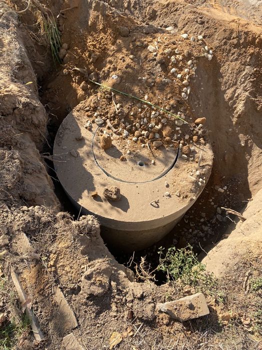 Изграждане на септични ями услуги с багер