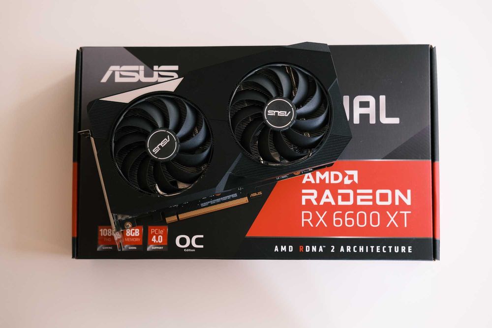 ASUS - AMD RX 6600XT DUAL OC 8GB GDDR6 128bit (неизползван)