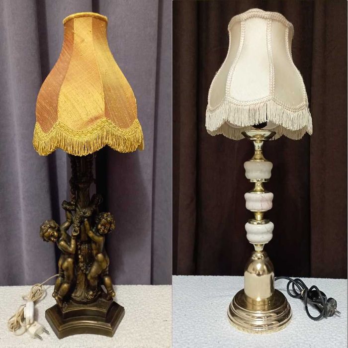Красиви старинни лампи с абажури - лампа