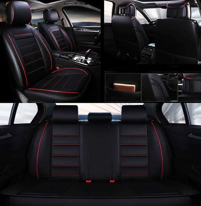 Кожена луксозна тапицерия Цял комплект / калъфи за седалки