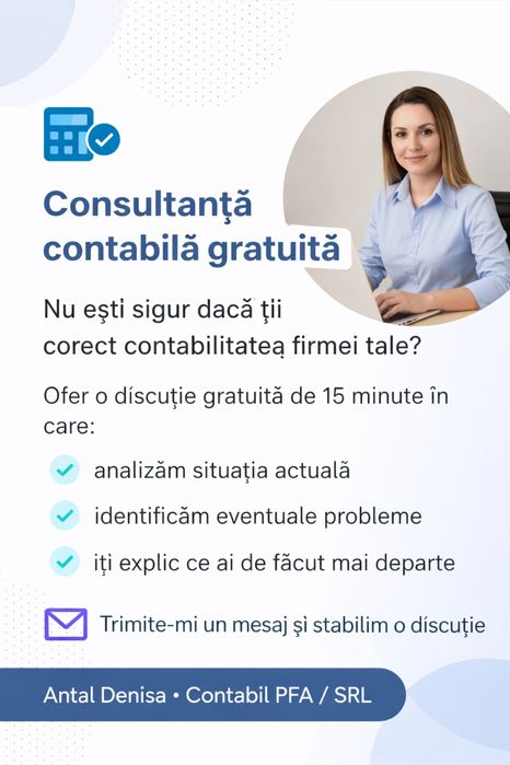 Contabil PFA / SRL Bacau – de la 150 lei | Rapid și fără stres