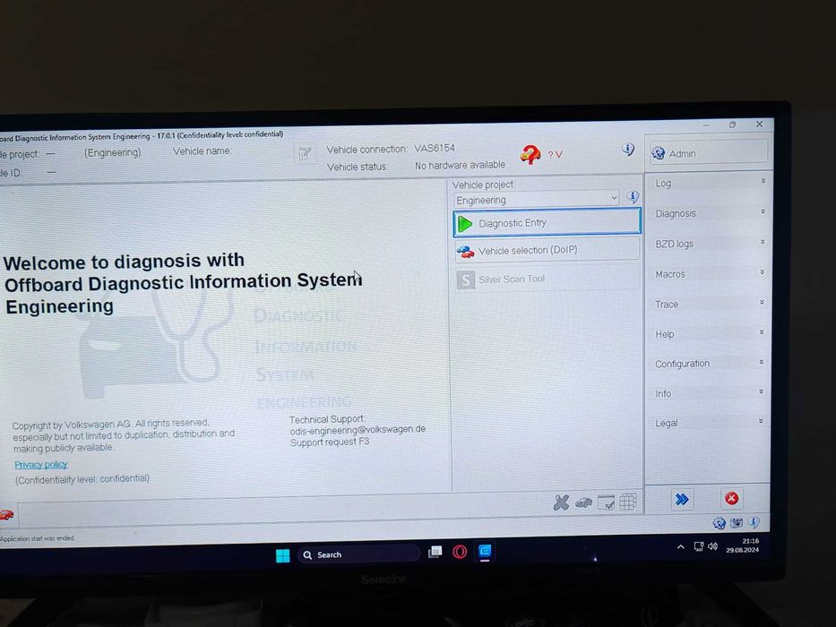 ODIS Service 23.0.1 și ODIS Engineering 17.0.1 VAS 6154/A/B VAG