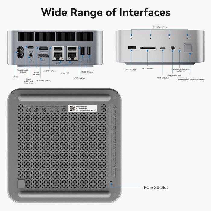 Mini PC Мини Пк Beelink GTI13 Intel Core i9 13900HK 96GB DDR5 2TB SSD