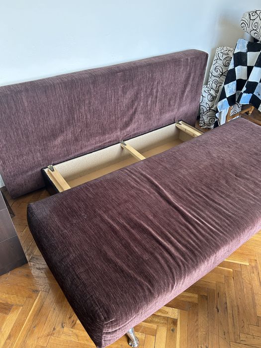 Голям разтегателен ъглов диван