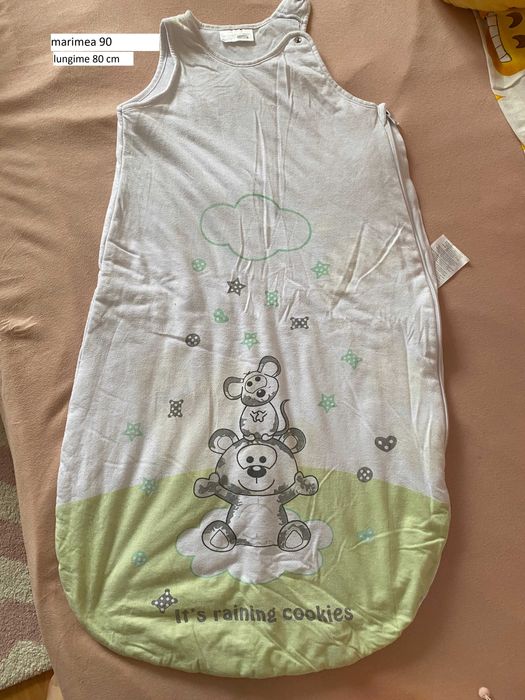 Sac de dormit copii marime 0-18 luni bumbac