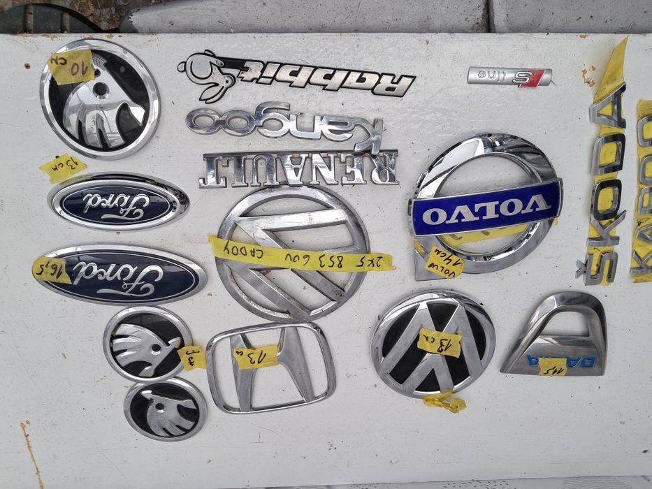 Емблема Vw Skoda Ford Seat  Mercedes Volvo  Peugeot Dacia