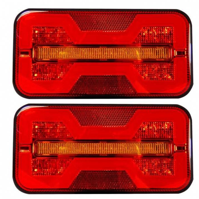 Лед стопове с бягащ мигач за ремарке,камион, платформа,тактор, бус 2бр