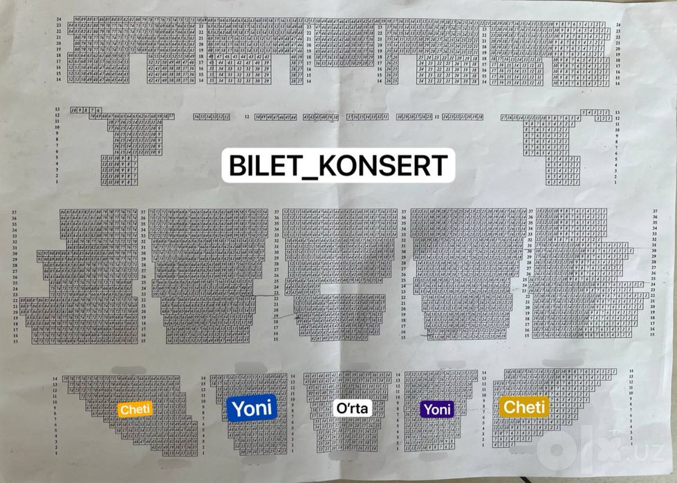 Avaz Oxun konsertiga bilet bor