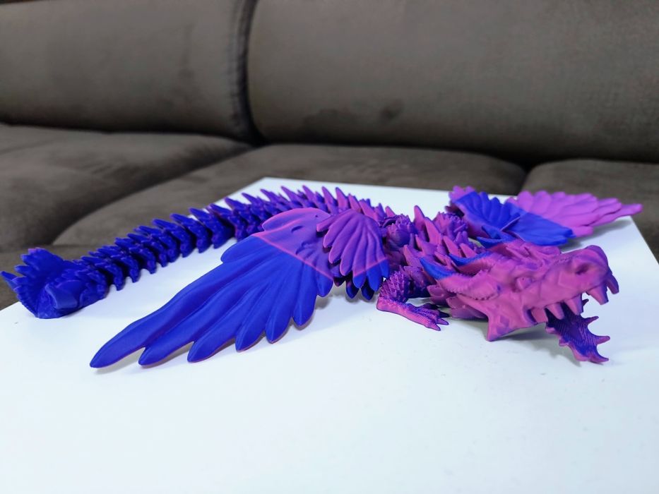 Dragon articulat cu aripi printat 3D
