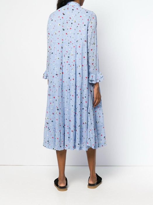 GANNI миди рокля в свеж принт