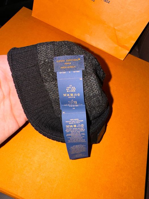 Căciula originală Louis Vuitton Damier Néo Petit Beanie Fes noua