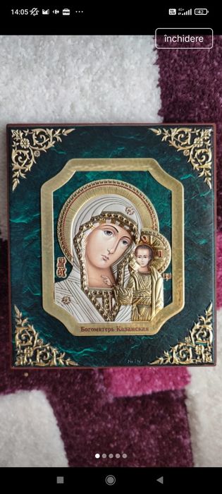 Icoana placata cu aur 24k si Ag